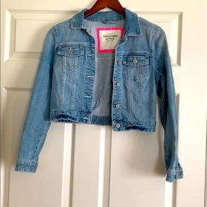 Abercrombie cropped denim jacket